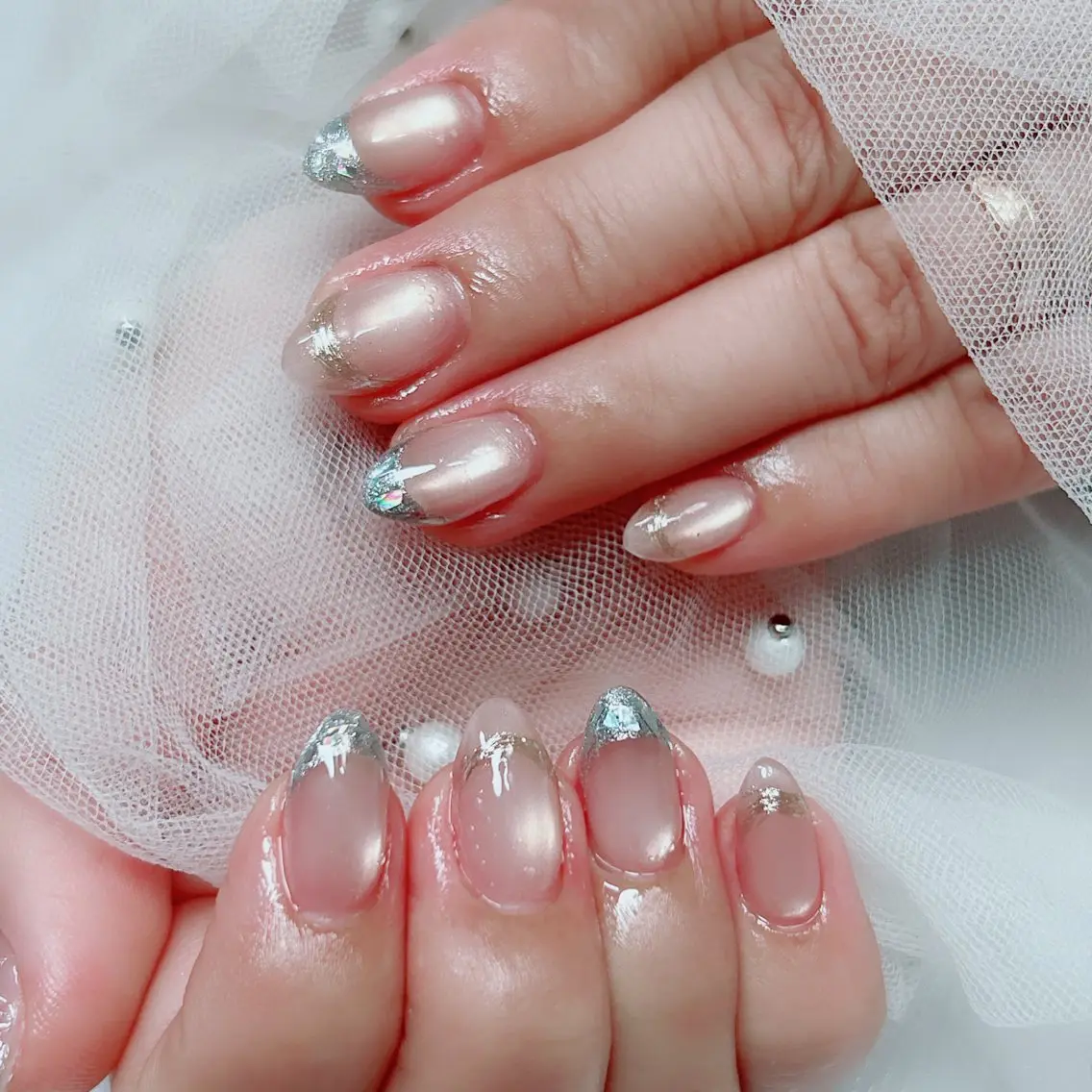 ネイル フラワーネイル フットネイル ジェルネイル 氷ネイル・うるうるネイル キラキラネイル ハンドネイル Cute Tips nailのネイルデザイン