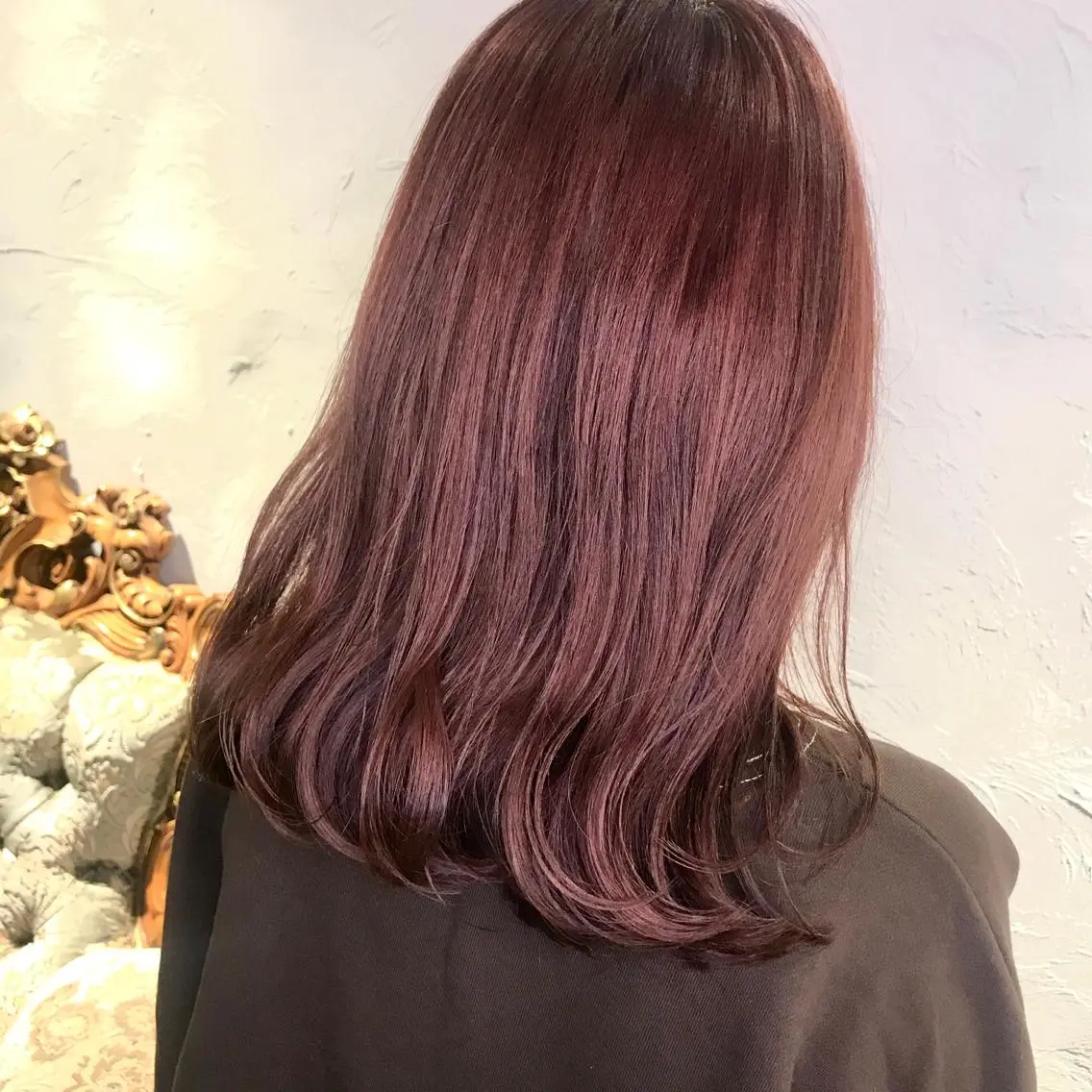 セミロング カラー 上品韓国ヘア レイヤー/ayaのヘアスタイル