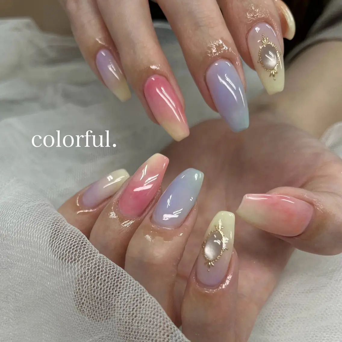 ネイル アートネイル ハンドネイル tener 🧋yume🧋のネイルデザイン