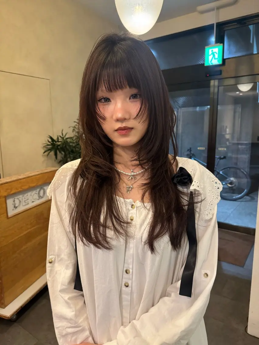 ロング カットモデル募集 suzUkaのヘアスタイル
