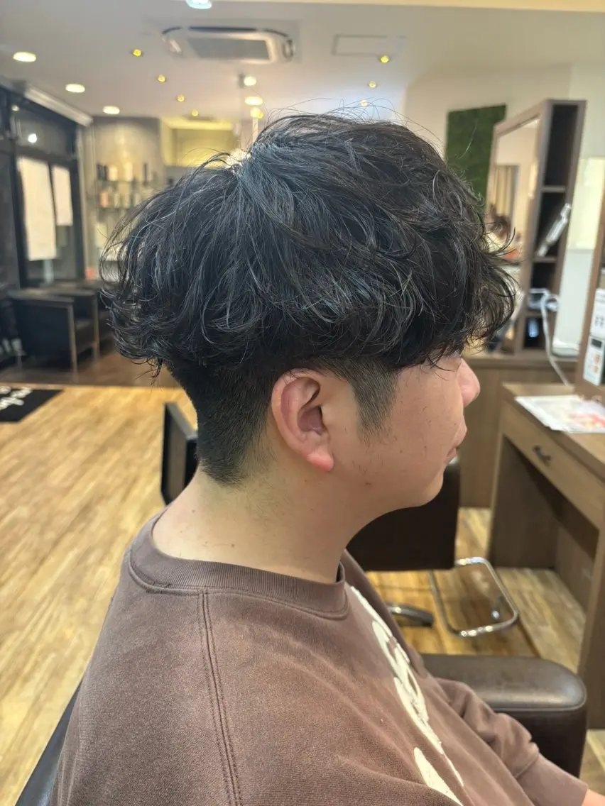 ショート カラー パーマ メンズ カット パーマ メンズパーマの巨匠 鈴木純のヘアスタイル