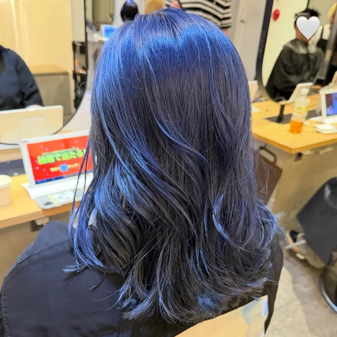 セミロング カラー ヘアカラー 💘韓国レイヤー上 品カラーruru💘のヘアスタイル