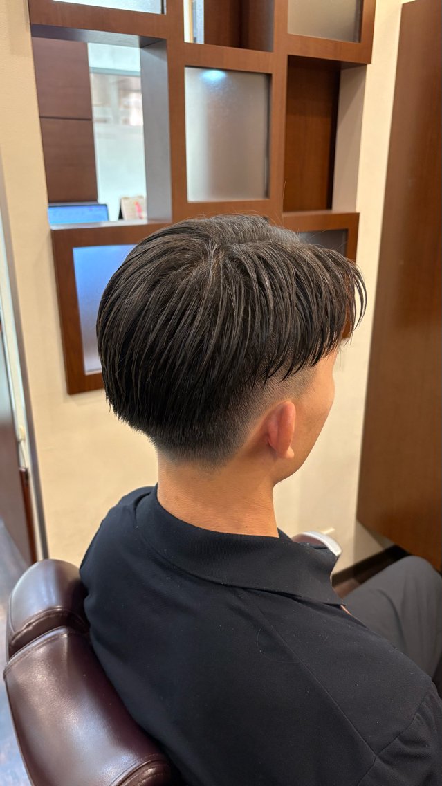 ミディアム メンズ コンダ フウマのヘアスタイル