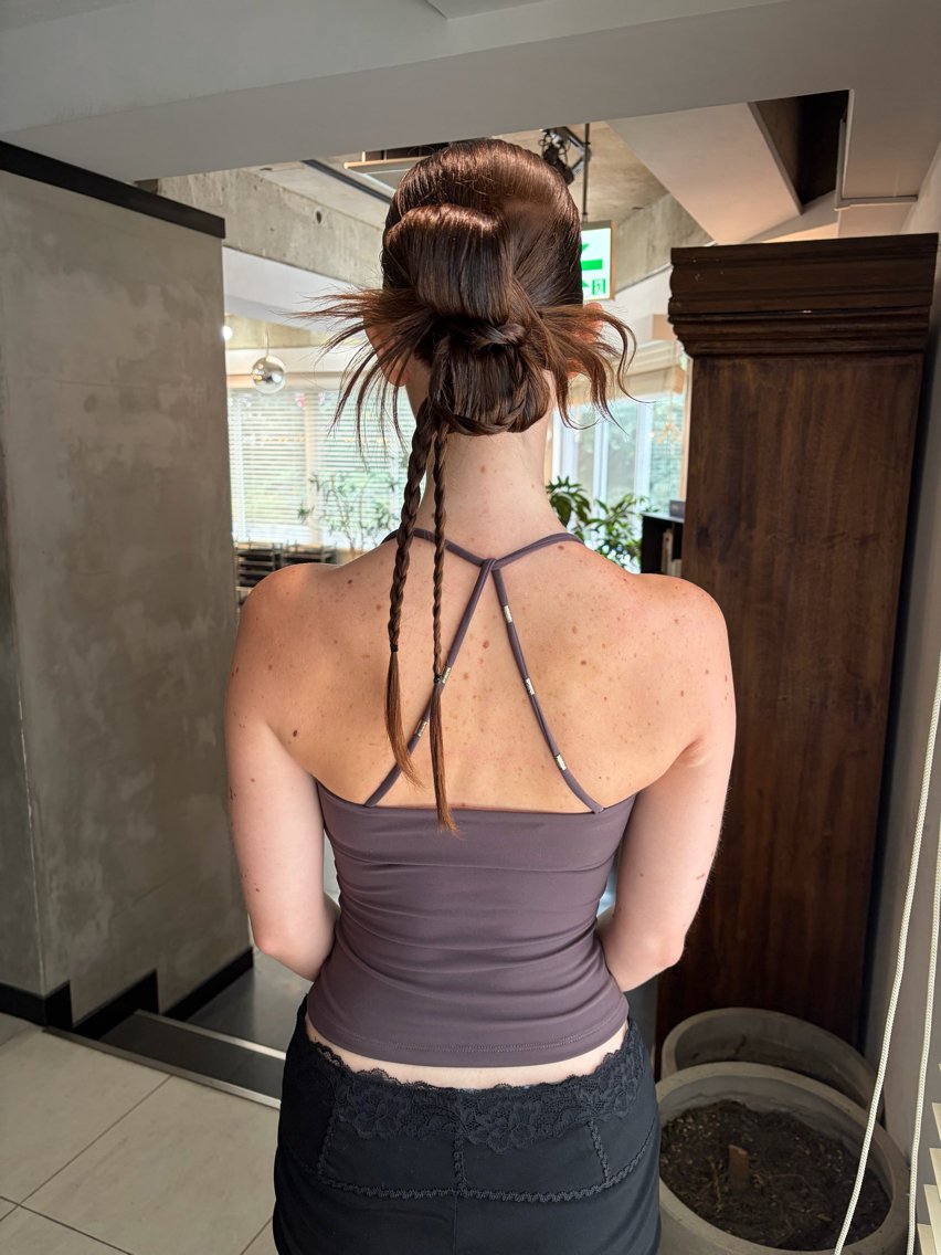 ロング カラー ヘアアレンジ ヘアセット タナカ カナ🫧のヘアスタイル