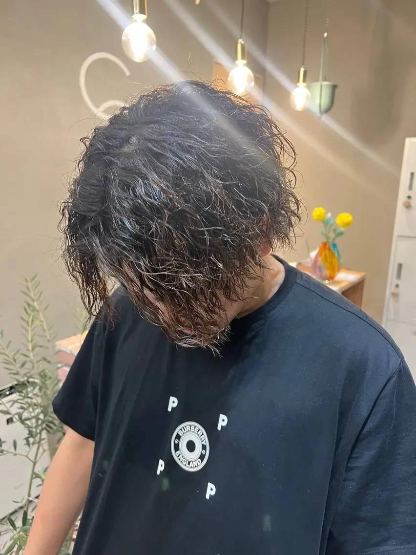 パーマ メンズ カット パーマ トリートメント cope'u moneのヘアスタイル