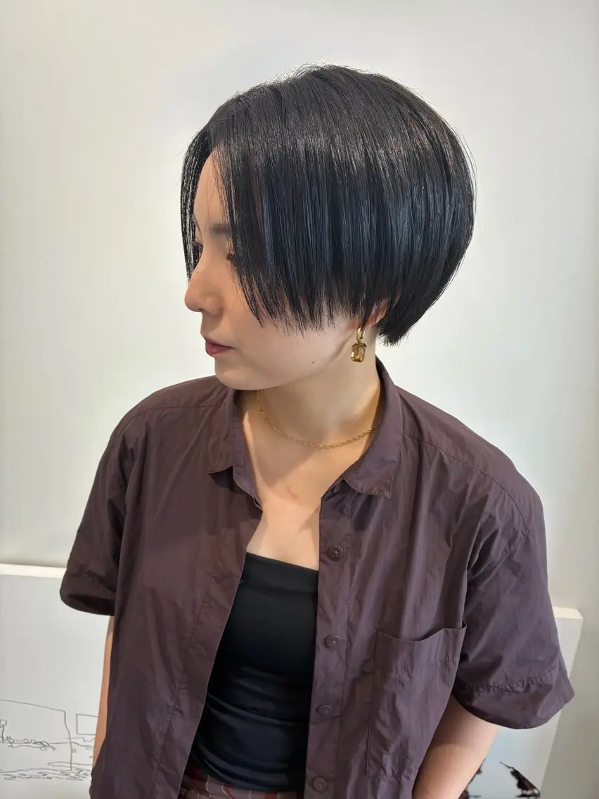 ショート ハンサムショート ショートヘア カット トリートメント newi 天王寺 masakoのヘアスタイル