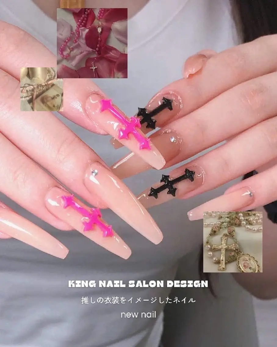 ネイル アートネイル 長さ出し フレンチネイル 韓国ネイル マグネットネイル ハンドネイル KING Nailのネイルデザイン