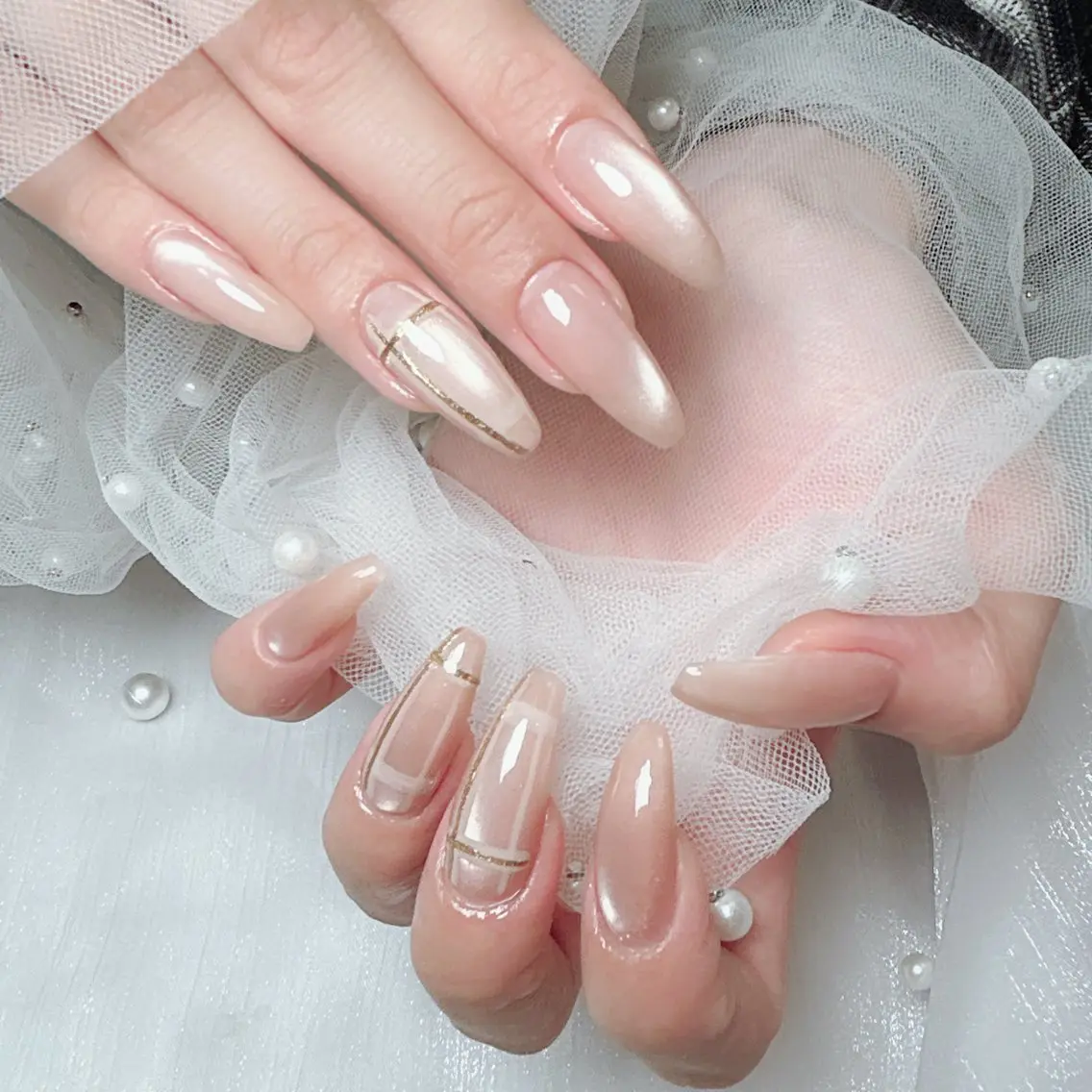 ネイル シンプルネイル ハンドネイル Cute Tips nailのネイルデザイン