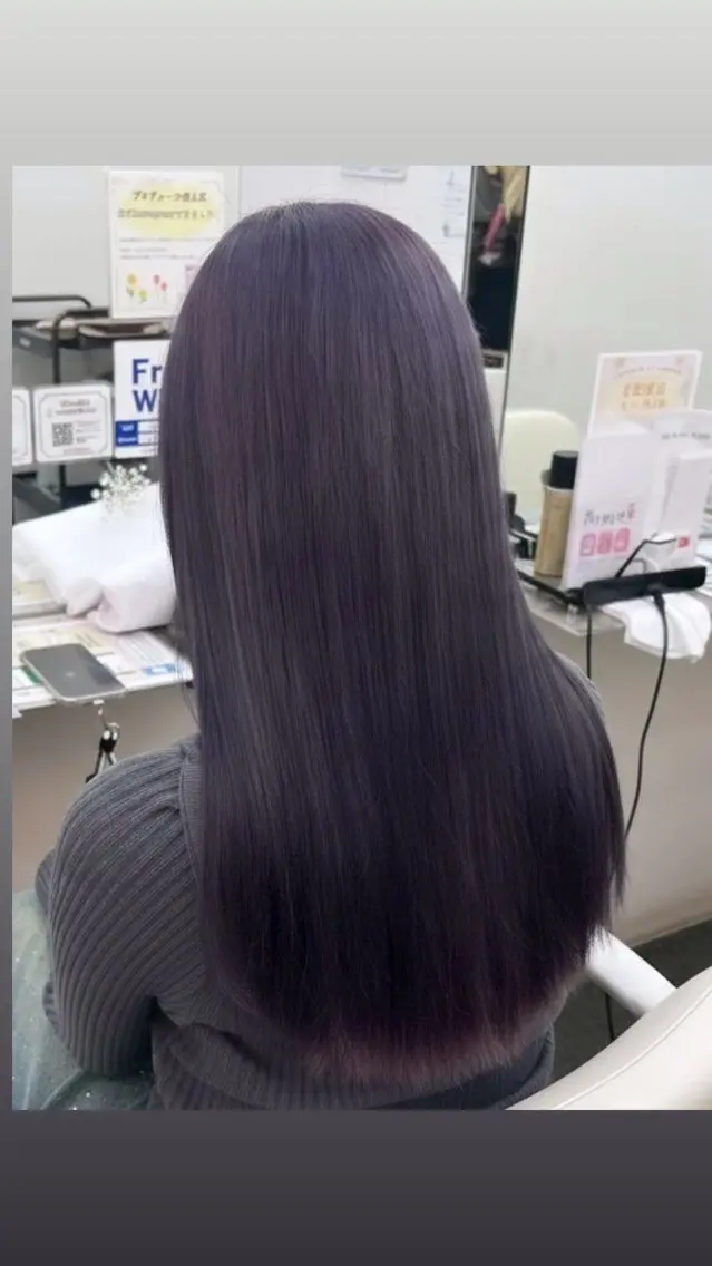 ロング カラー ヘアカラー トリートメント 🫧小林舞衣 🌙のヘアスタイル