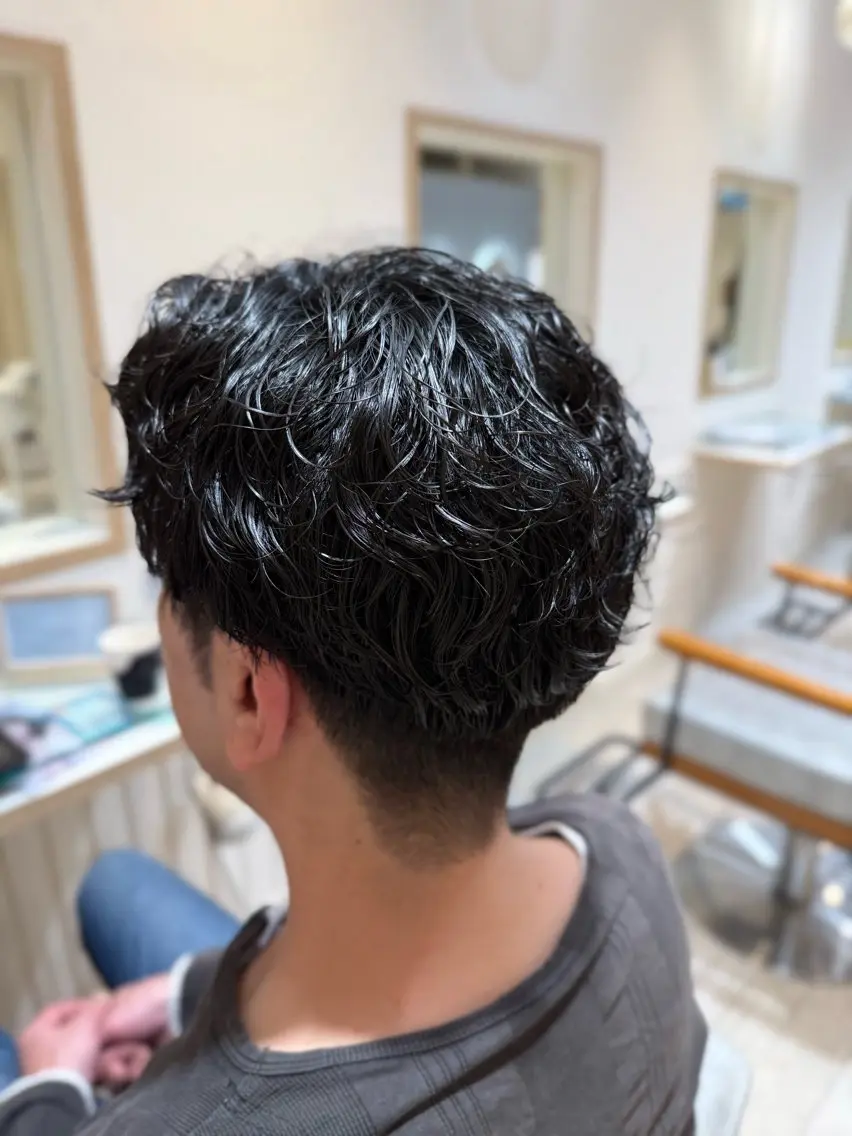 パーマ メンズ カット パーマ 渡邉 まどかのヘアスタイル