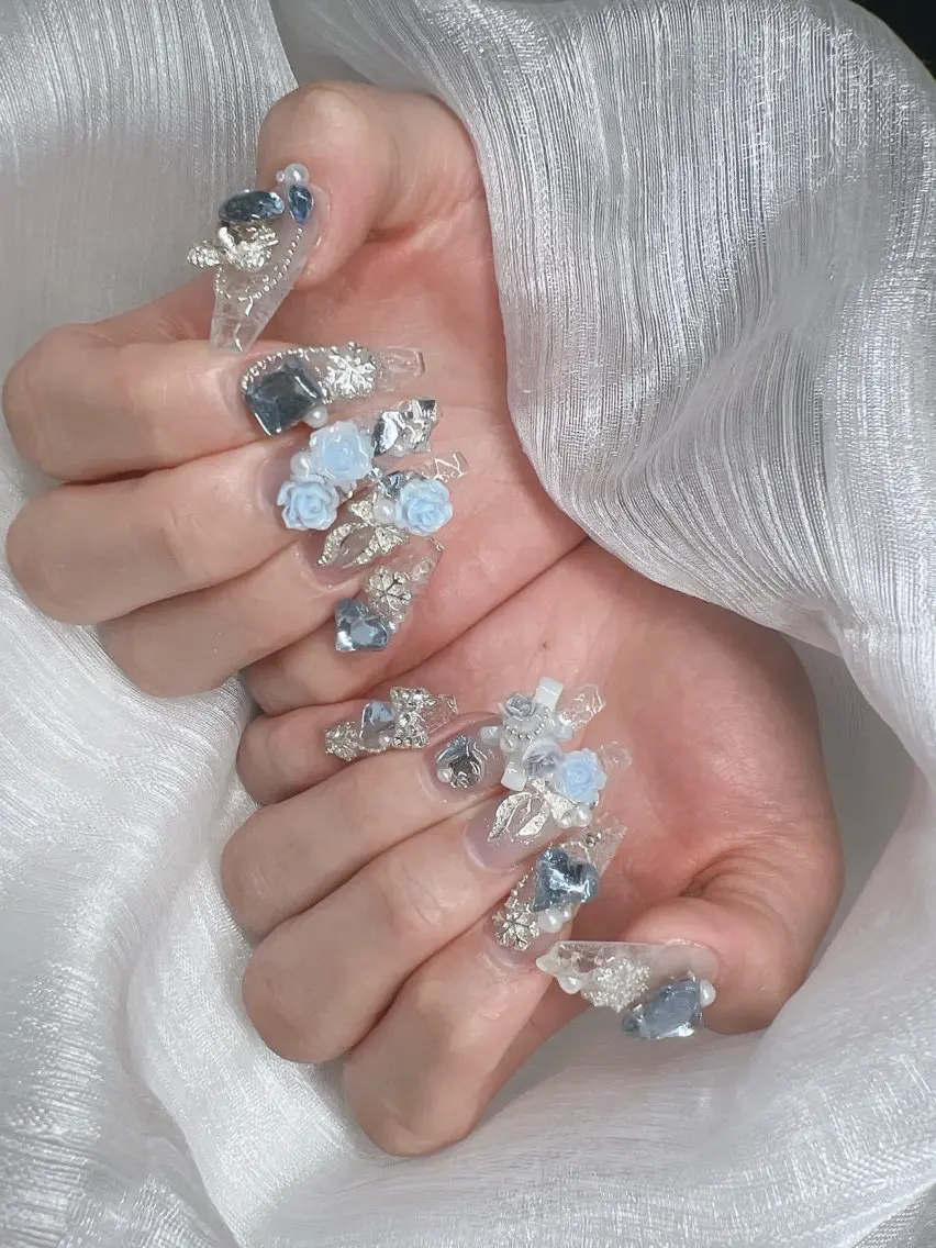 ネイル ハンドネイル Lee Nails チップ長さだし専門店のネイルデザイン