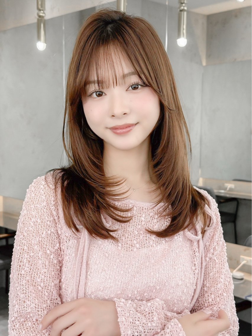 ミディアム カット トリートメント ✨ミディアム レイヤーハルキのヘアスタイル