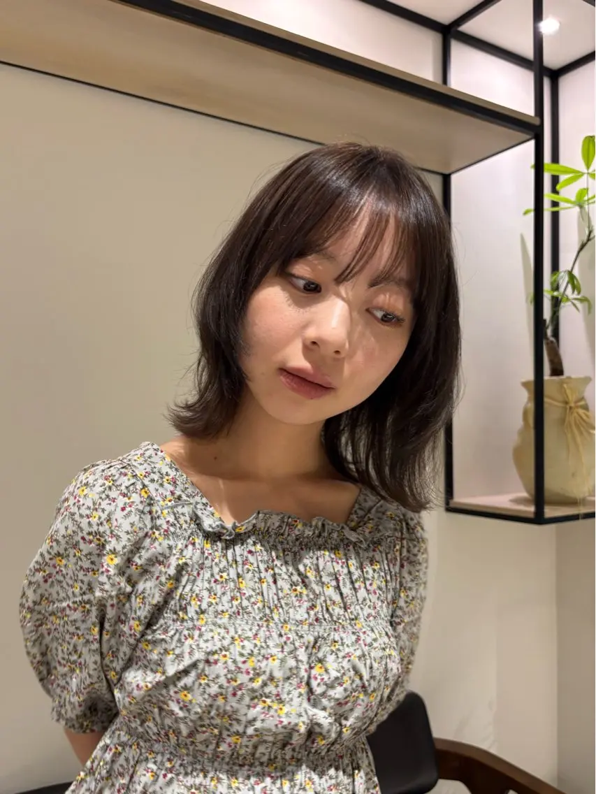 ミディアム カラー 透明感カラー ヘアカラー SHEA /縮毛矯正 イソダハルカのヘアスタイル