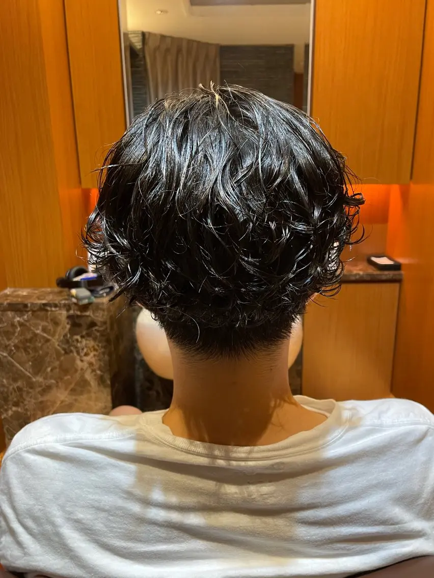 パーマ カット パーマ シマサキ シイナのヘアスタイル