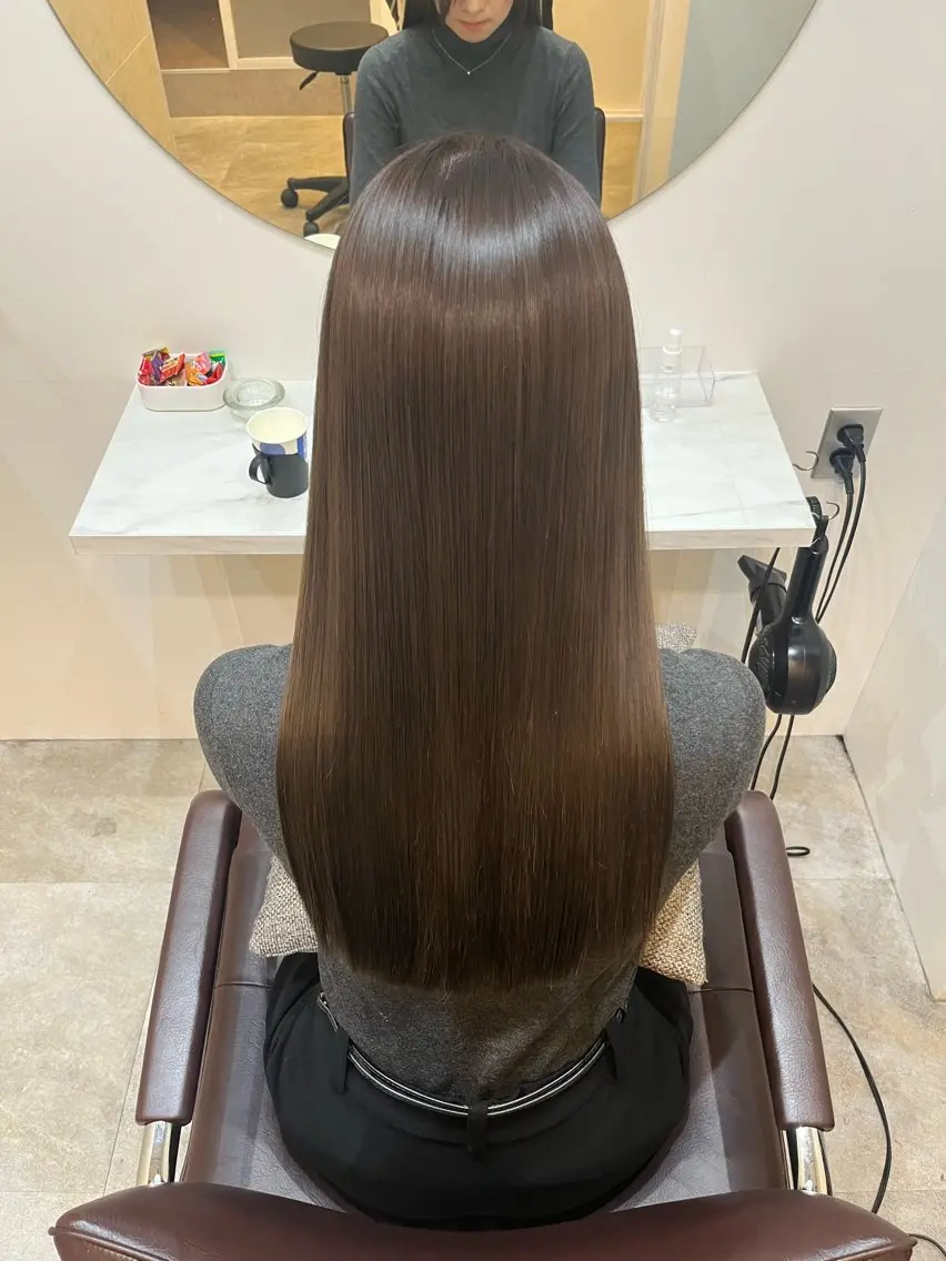 ロング カラー カット ヘアカラー トリートメント 【髪質改善 艶髪】 布川 莉穂のヘアスタイル