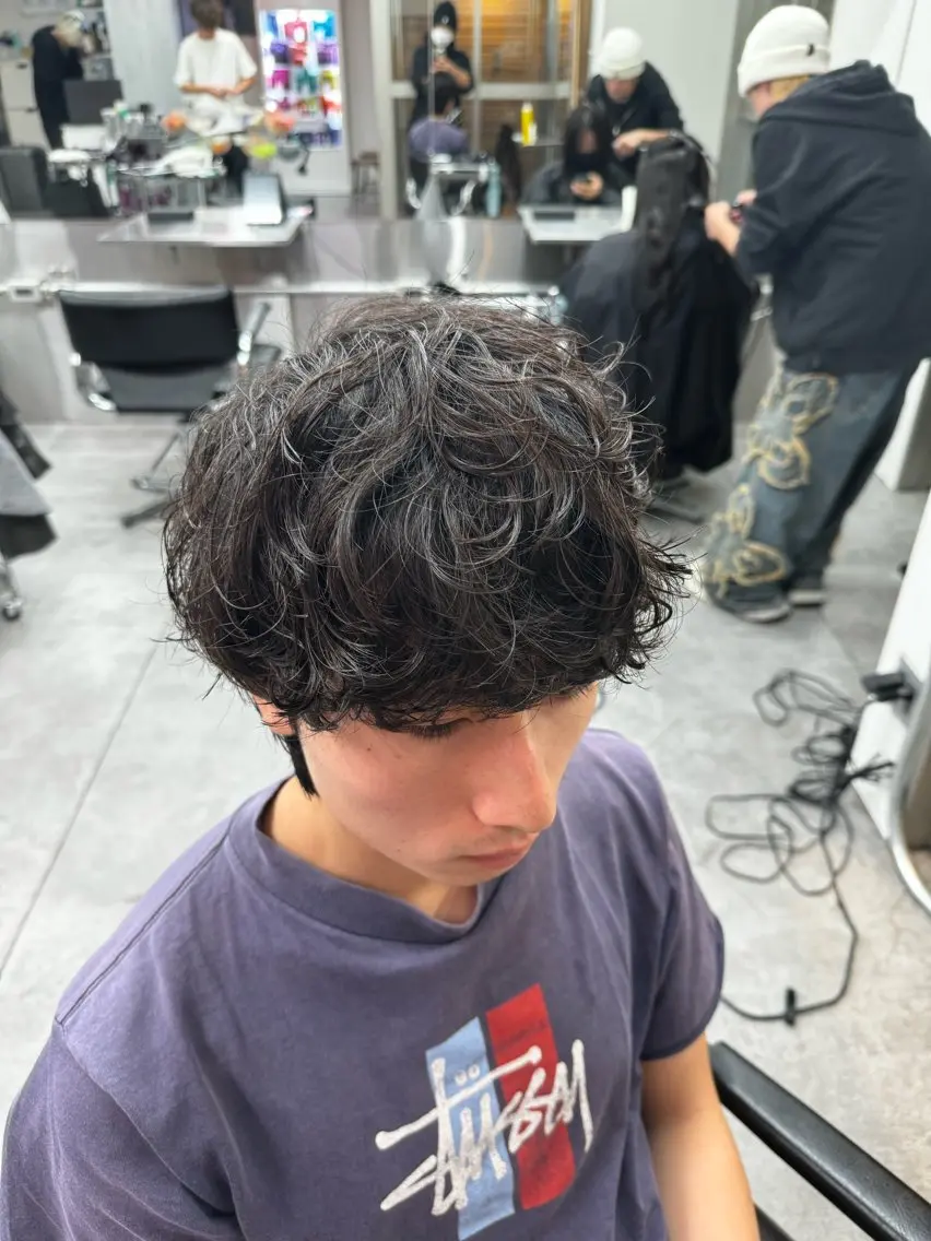 パーマ メンズ カット パーマ ヘアセット パーマ支持率No.1 ❤️🔥安成弾のヘアスタイル