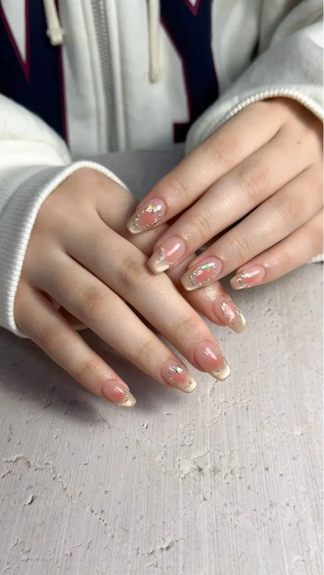 ネイル チークネイル 成人式 ハンドネイル Monica nails/福島のネイルデザイン