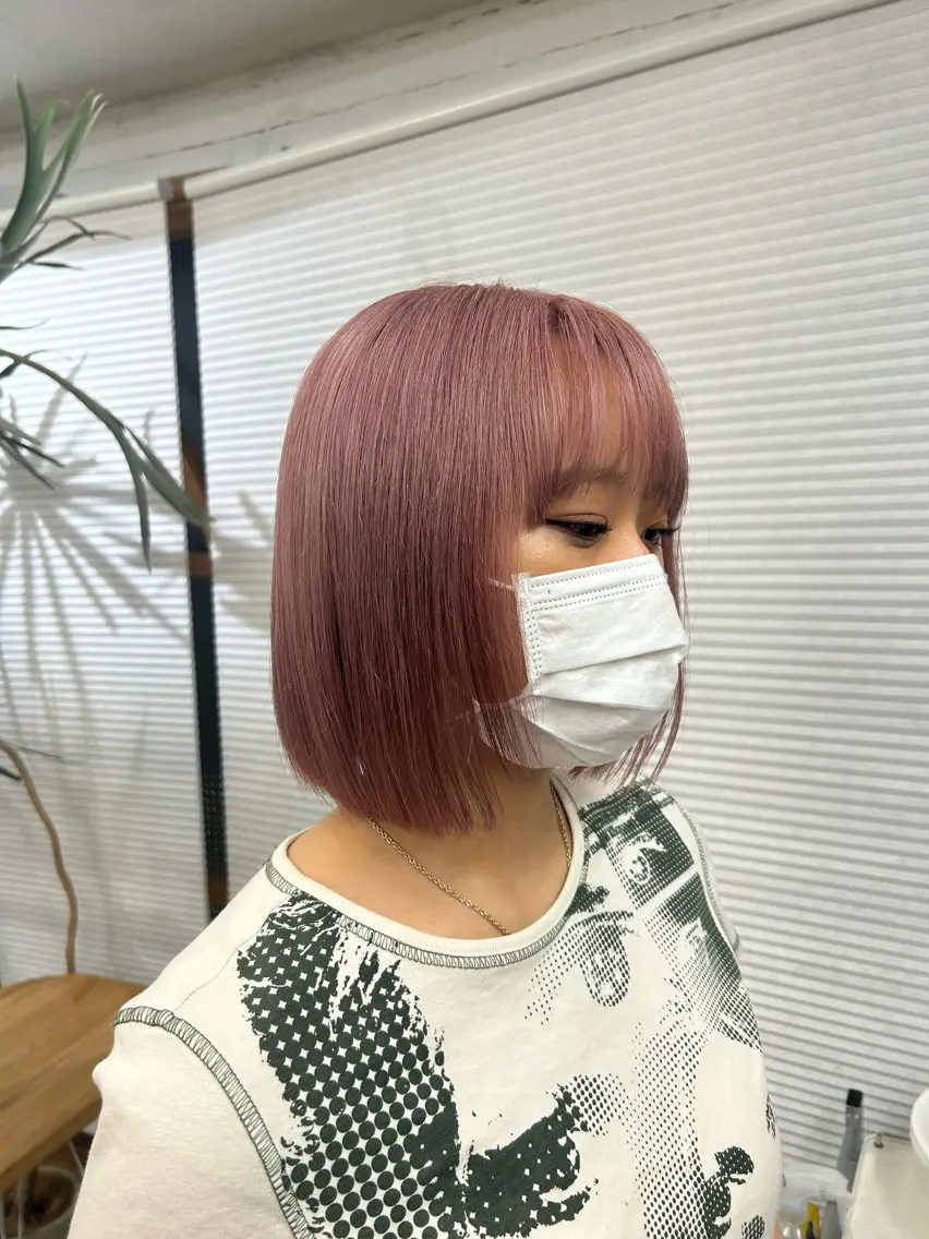 ミディアム カラー ヘアカラー 💜Noa /艶髪ハイトーン💫のヘアスタイル