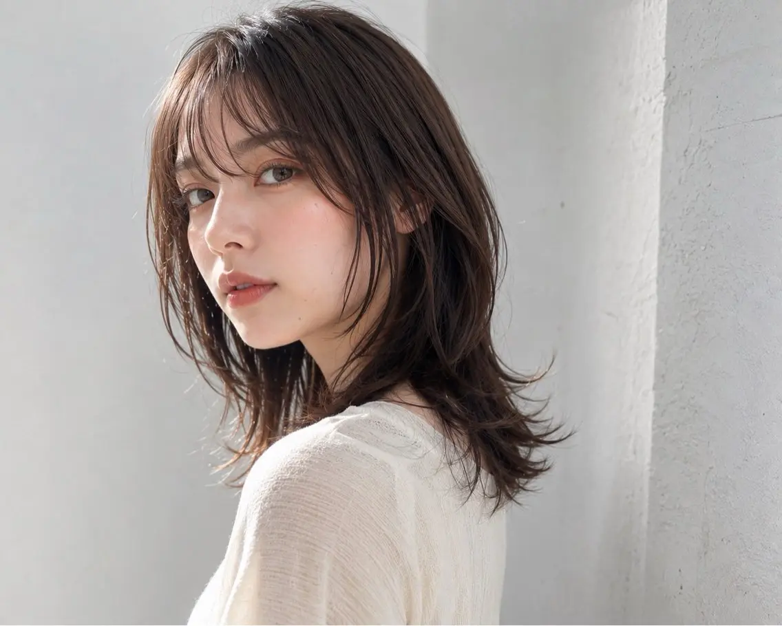 ミディアム 似合わせスタイル/ 戸塚美容室/meguのヘアスタイル