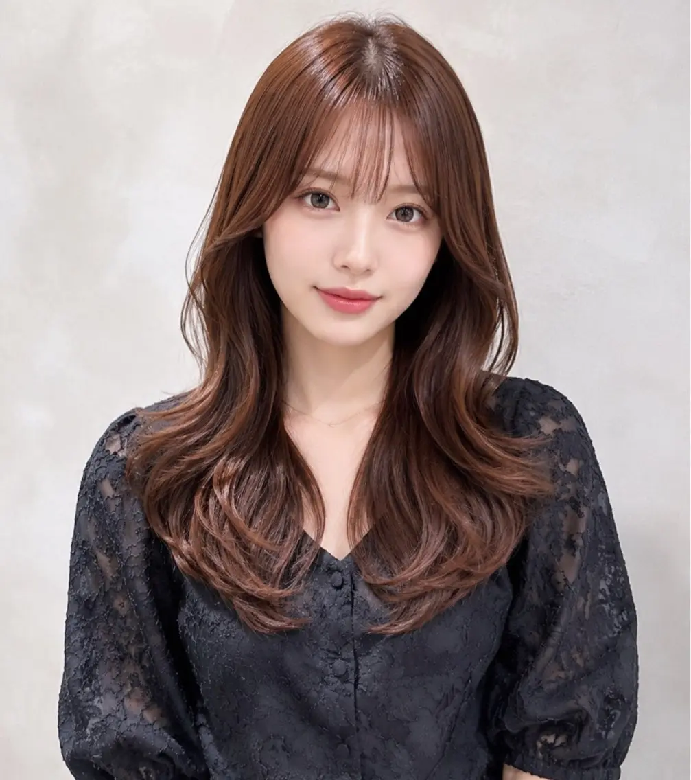 ロング カラー ブラウンカラー 透明感カラー ヘアカラー トリートメント girly上品ヘア 🎀／ベージュikuのヘアスタイル