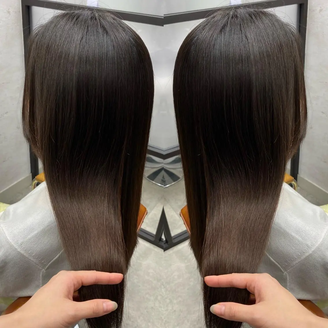 ロング 縮毛矯正 トリートメント 艶カラー吉祥寺🌸 KAZUEのヘアスタイル