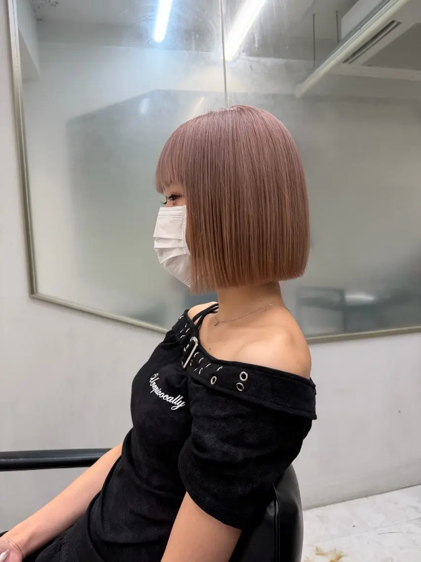 ショート カット トリートメント 渋谷/ショート/ボブ 輝来のヘアスタイル
