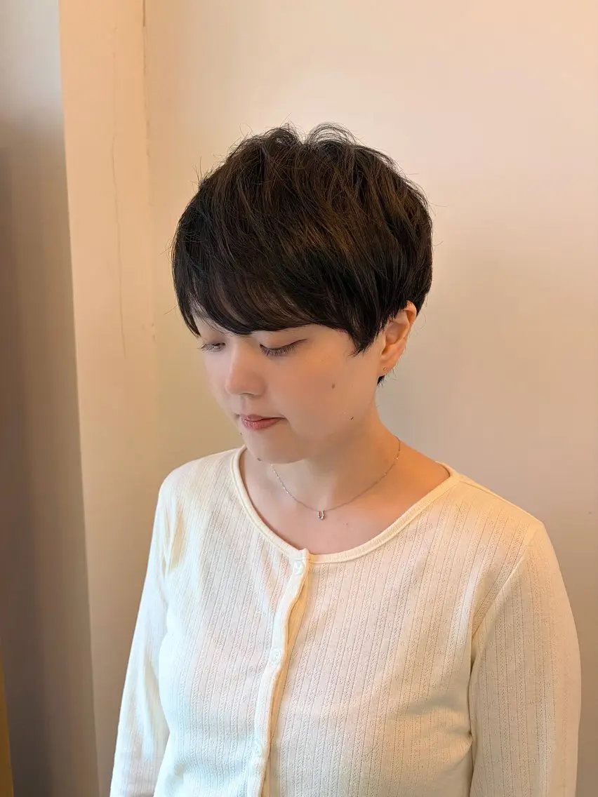 ショート ショートボブ ボブレイヤー ボブ 顔周りカット 韓国風ヘア カット fulam － KAEDEのヘアスタイル