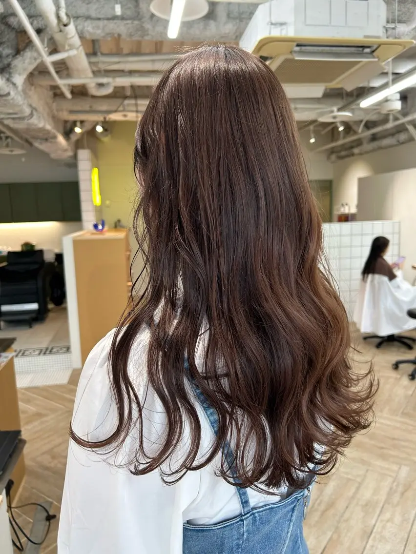 ロング カラー カット ヘアカラー トリートメント LUVISM新潟🎀 透明感カラー/ミユのヘアスタイル