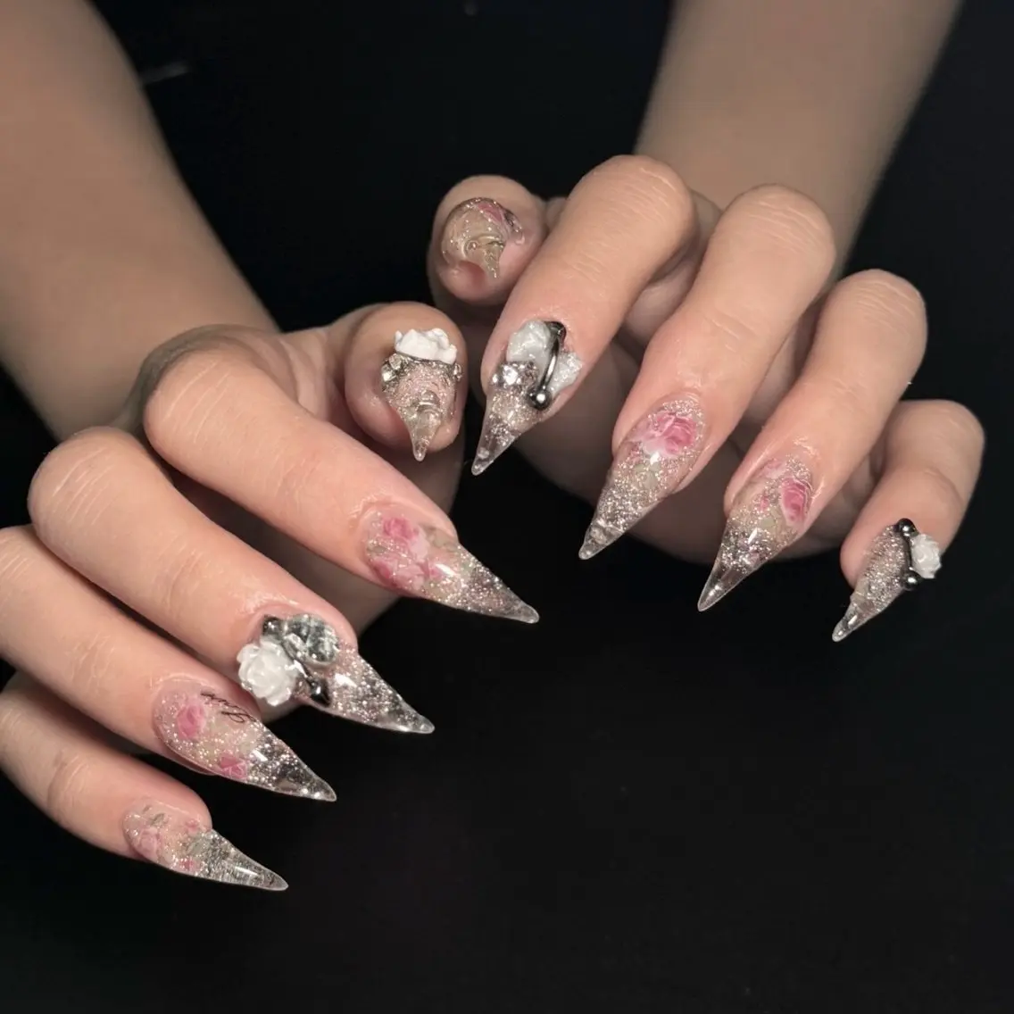 ネイル アートネイル ハンドネイル Cleo名古屋駅店 🖤Renaのネイルデザイン