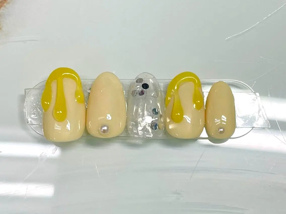 ネイル アートネイル ジェルネイル 韓国ネイル マグネットネイル パラジェル Nail Neige🐈🌙のネイルデザイン
