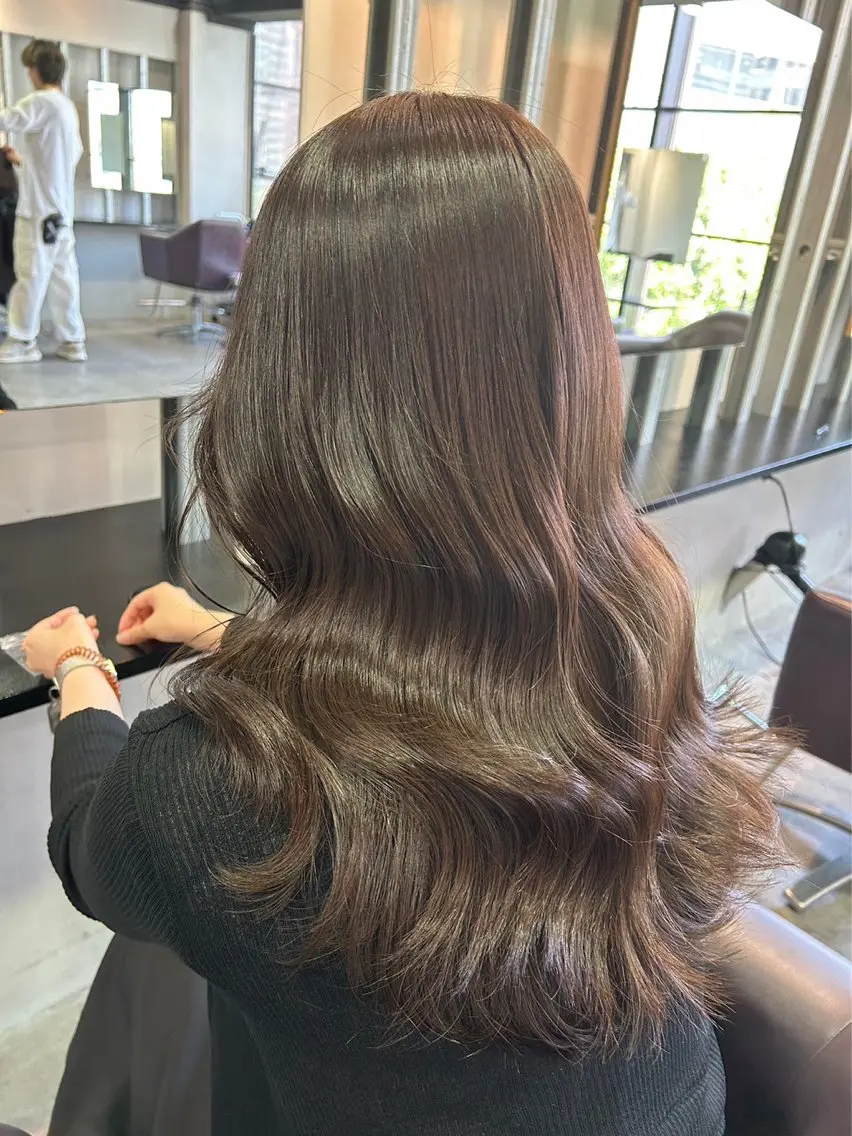 ロング カラー ベージュ透明感カラー 💟AYUMI💟のヘアスタイル