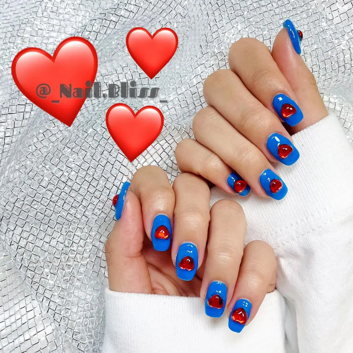 ネイル ハート ハンドネイル NAIL BLISSのネイルデザイン