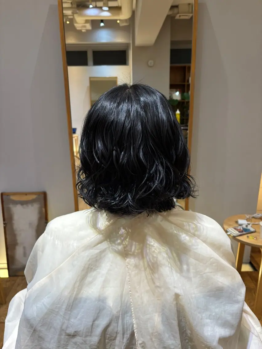 パーマ 透明感カラー🩵 かのは🐰🪽のヘアスタイル