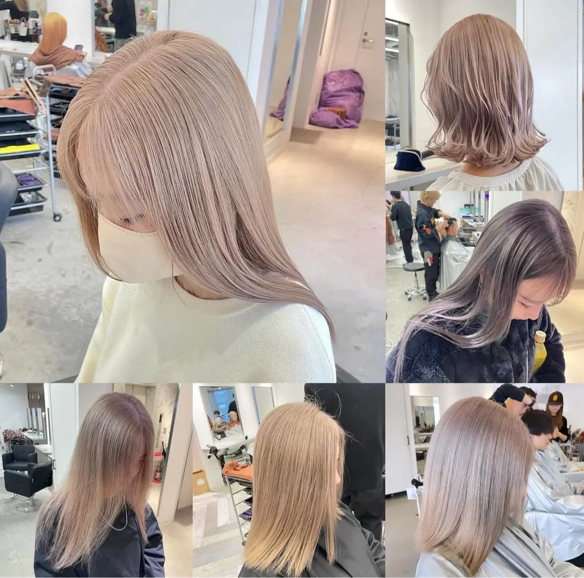 セミロング カラー カット ヘアカラー トリートメント ヘアセット 🎗副店長/井上 竜 ブリーチ指名No.1のヘアスタイル