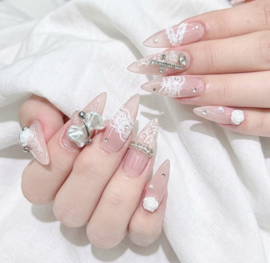 ロング 韓国風ヘア ロング ハンドネイル ハンドケア CHIBI NAIL SALON 船橋のネイルデザイン