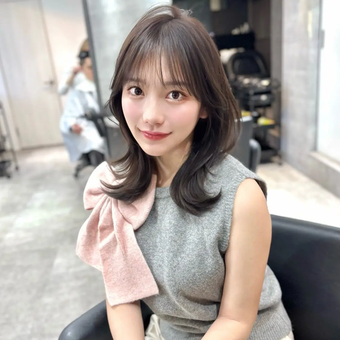 【大人気⭐️】メンテナンスカット+ケアカラー+高保湿トリートメントの写真