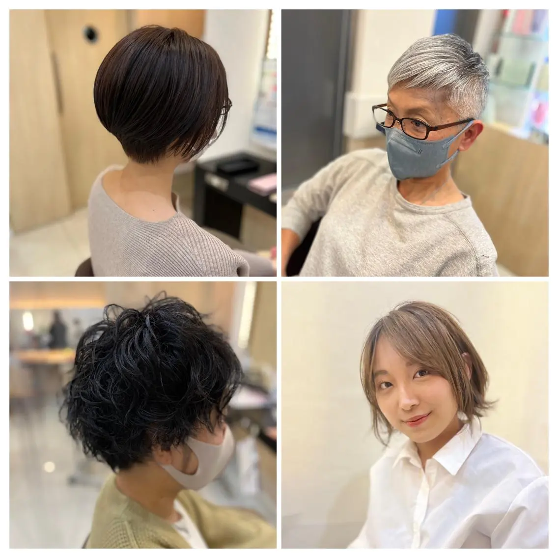 ショート カラー パーマ カット トータルビューティー K:R鶴川のヘアスタイル