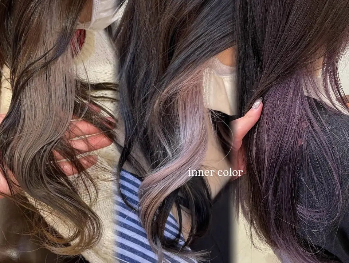 セミロング ヘアカラー 真銅 璃逗のヘアスタイル