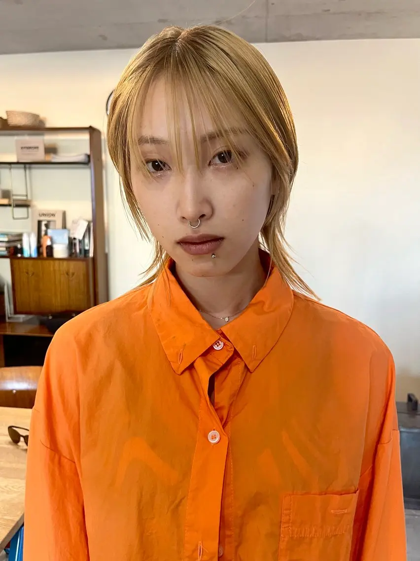 ショート レイヤーカット\ウル フ　chinatsuのヘアスタイル