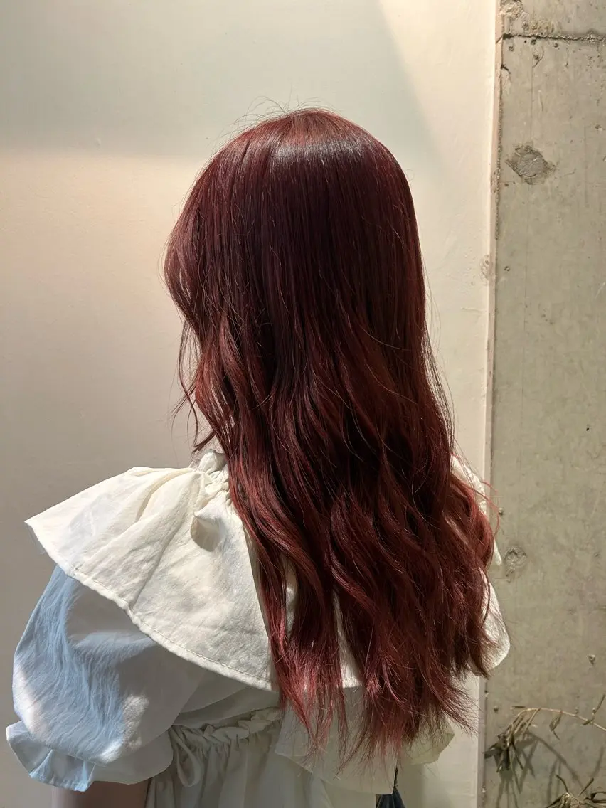 ロング カラー ブリーチ ブリーチなしカラー ピンクカラー 🌊インナーカラー 🐬櫻井海星のヘアスタイル
