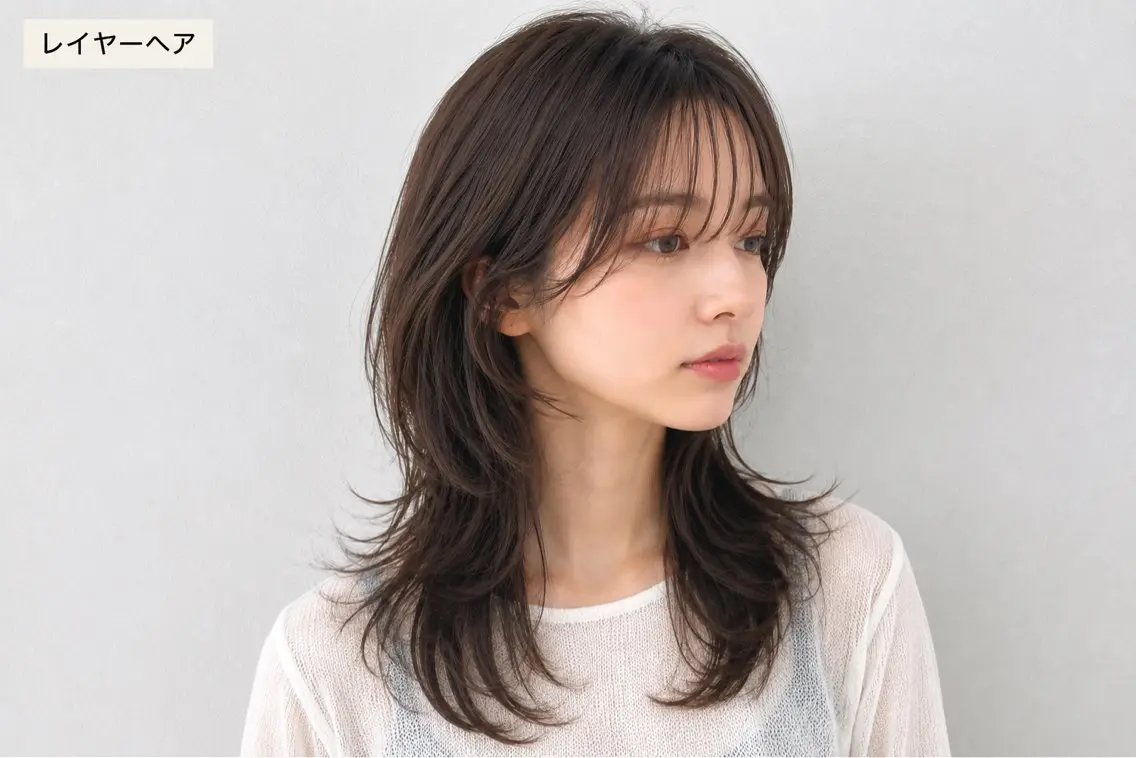 セミロング 🫧レディースカット 🫧今だけ無料　岩立のヘアスタイル