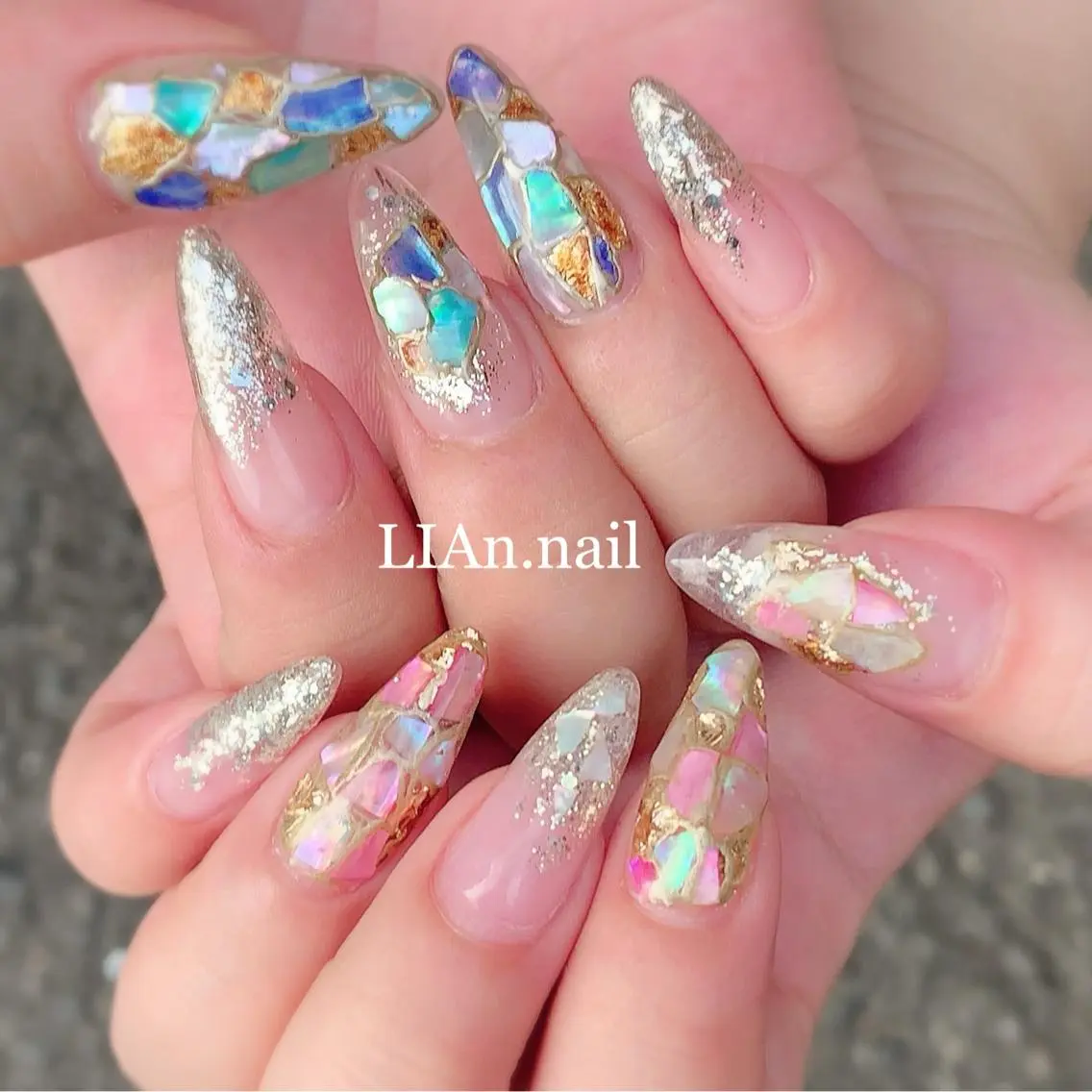 ネイル スカルプネイル Lian nailのネイルデザイン
