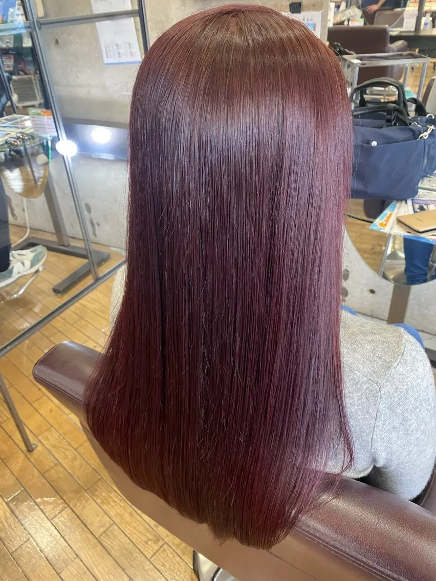 セミロング ヘアカラー トリートメント ラピスキーズ 寺本のヘアスタイル