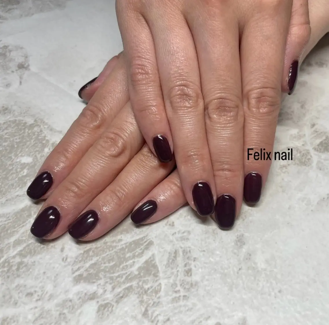 ネイル ボルドー Felix nail 🌼目黒店のネイルデザイン