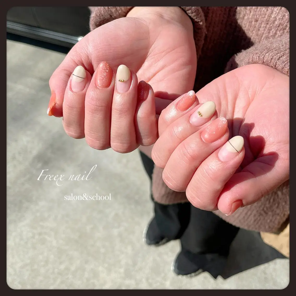ネイル マットネイル freex nail /ニュアンス/個性派のネイルデザイン