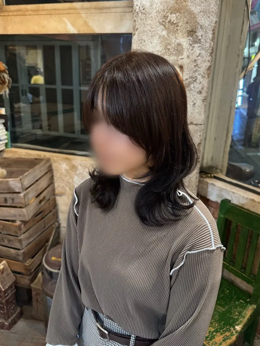 ミディアム カット ヘアカラー 髪質改善/透明感 カラー高山奈夕のヘアスタイル