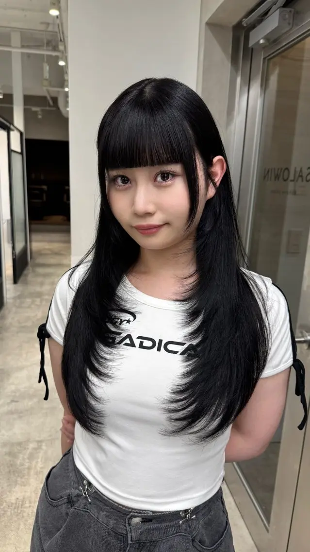 1日1名限定㊙️似合わせカット🤍シャンプーブロー+スタイリング付きの写真