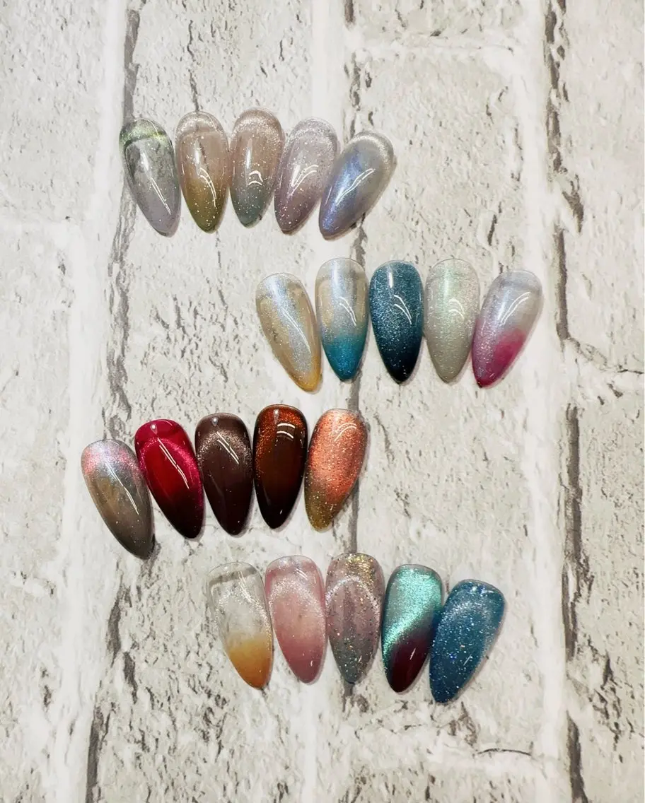 ネイル マグネットネイル ニュアンスネイル ALISA NAILのネイルデザイン