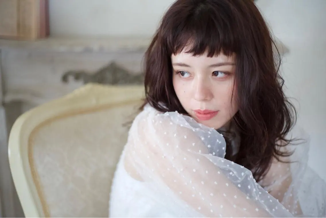 セミロング カット パーマ クレドガーデン 柏のヘアスタイル
