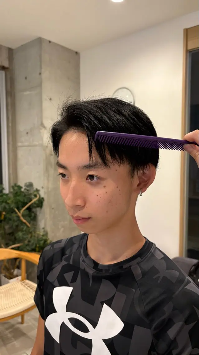 ショート カラー メンズ さくらこ/メンズ カットモデルのヘアスタイル